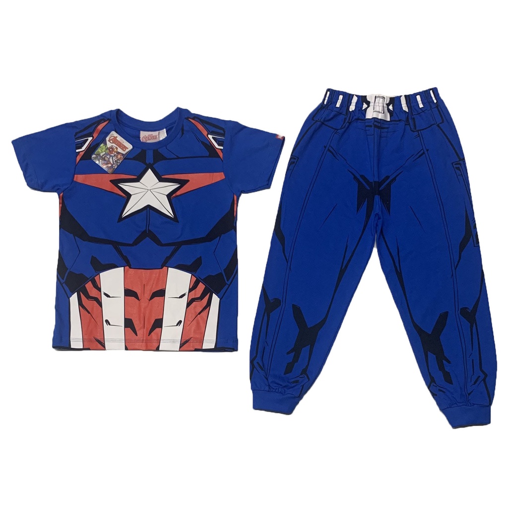 Disney Marvel Avengers Captain America Full Suit Costume Kids And ...