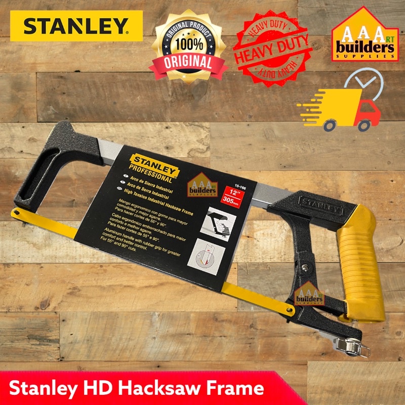 Stanley Heavy Duty Hacksaw Frame 15-166 | Shopee Philippines