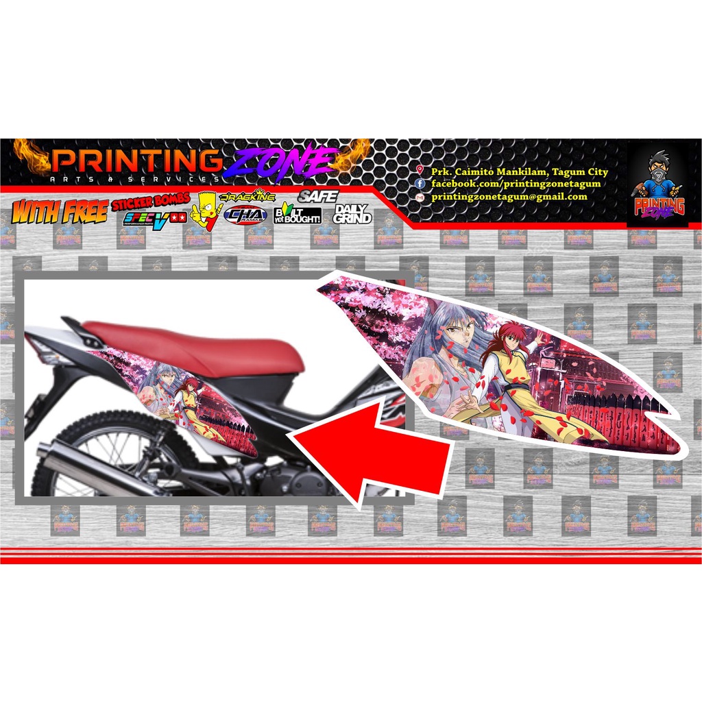HONDA XRM 125 Long Side Cover Body Cover Left Right Sticker