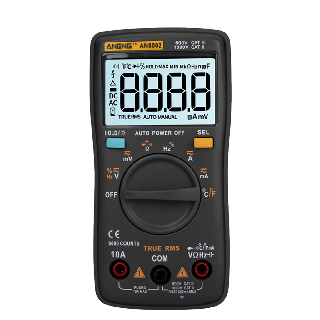 Measuring ANENG AN8002 6000 Counts True RMS Multifunctional Digital ...