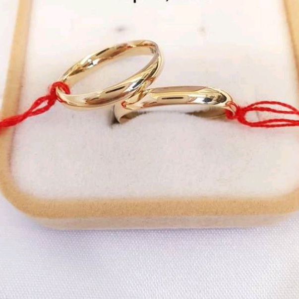 18K Saudi Gold Wedding Ring3mm Shopee Philippines