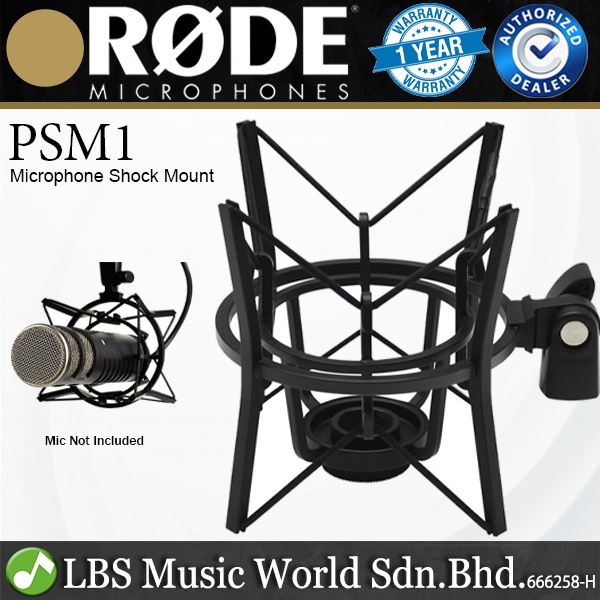Rode PSM1 Microphone Shock Mount For Podcaster and Procaster Mic Holder