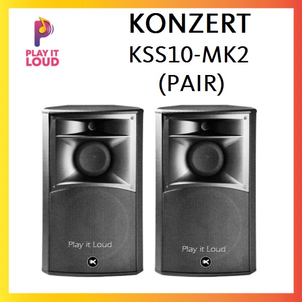 KONZERT KSS 10MK2 500 watts 10inch 3 way Speaker System with Neo