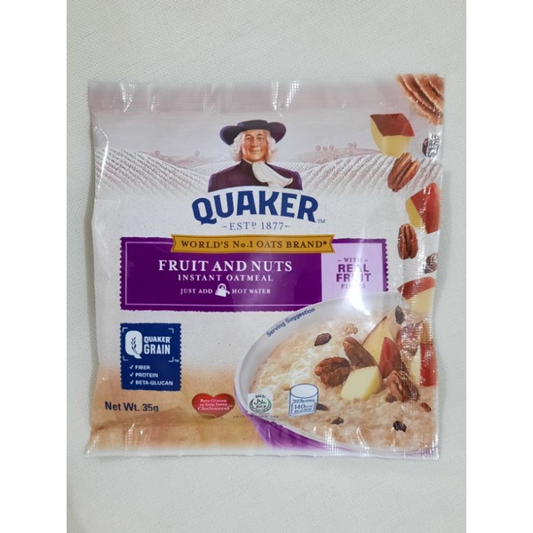 Quaker Oat Fruit & Nuts 35g Shopee Philippines