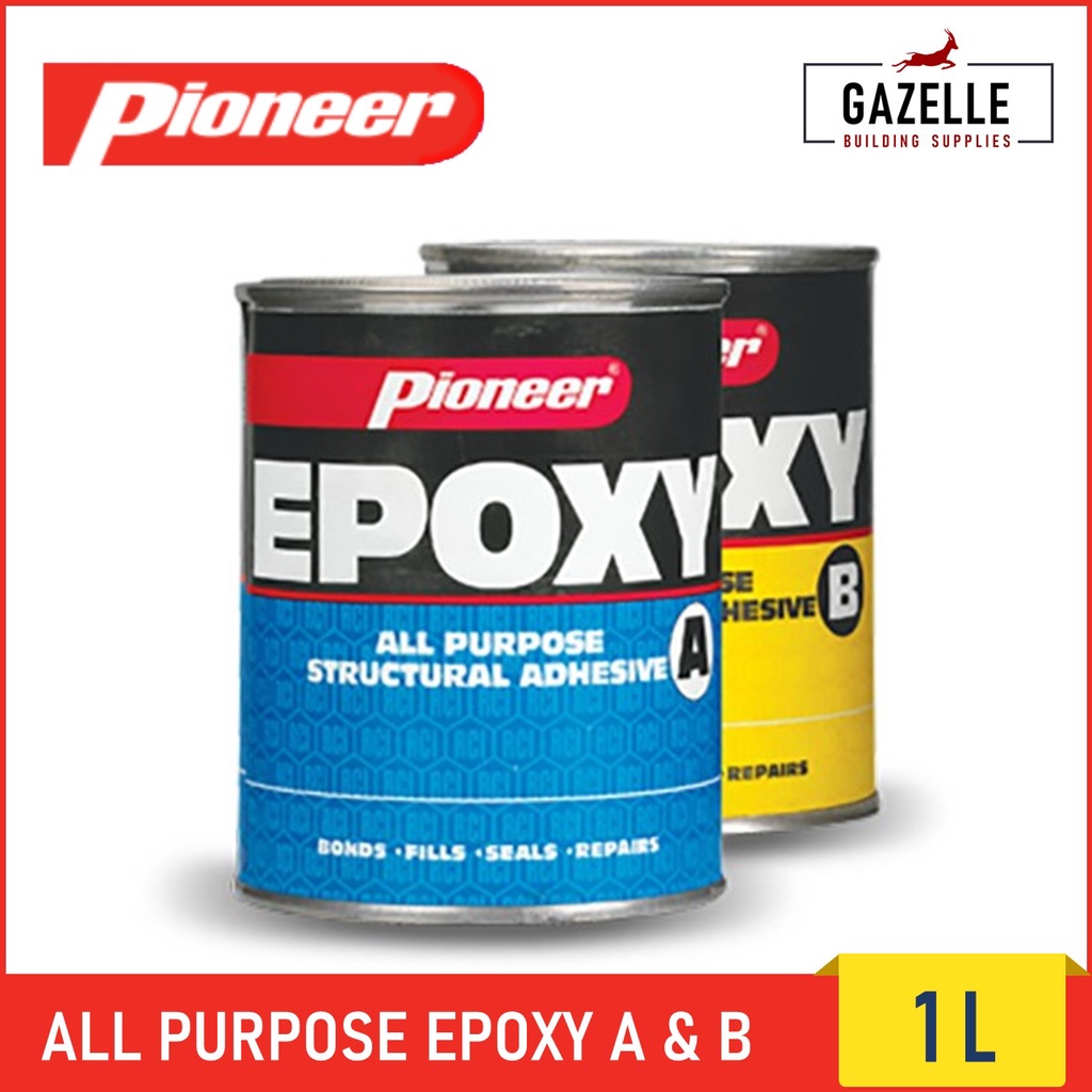 Pioneer All Purpose Epoxy Set (A & B) 1L Shopee Philippines