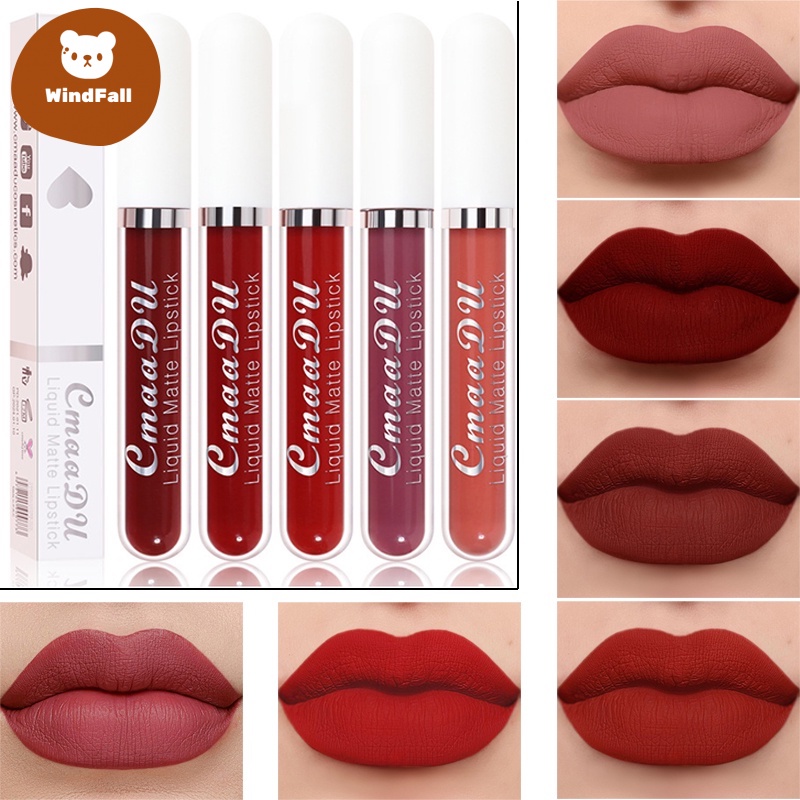 6 Colors Ultra Matte Liquid Lipstick Lip Glosses Waterproof Sexy Long ...