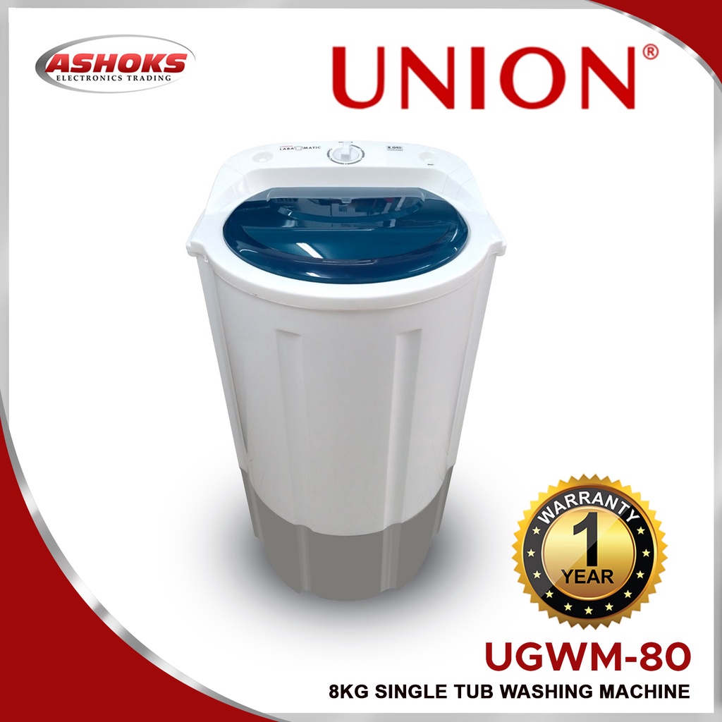 Union Washing Machine 8KG Single Tub / Union Washing Machine UGWM80