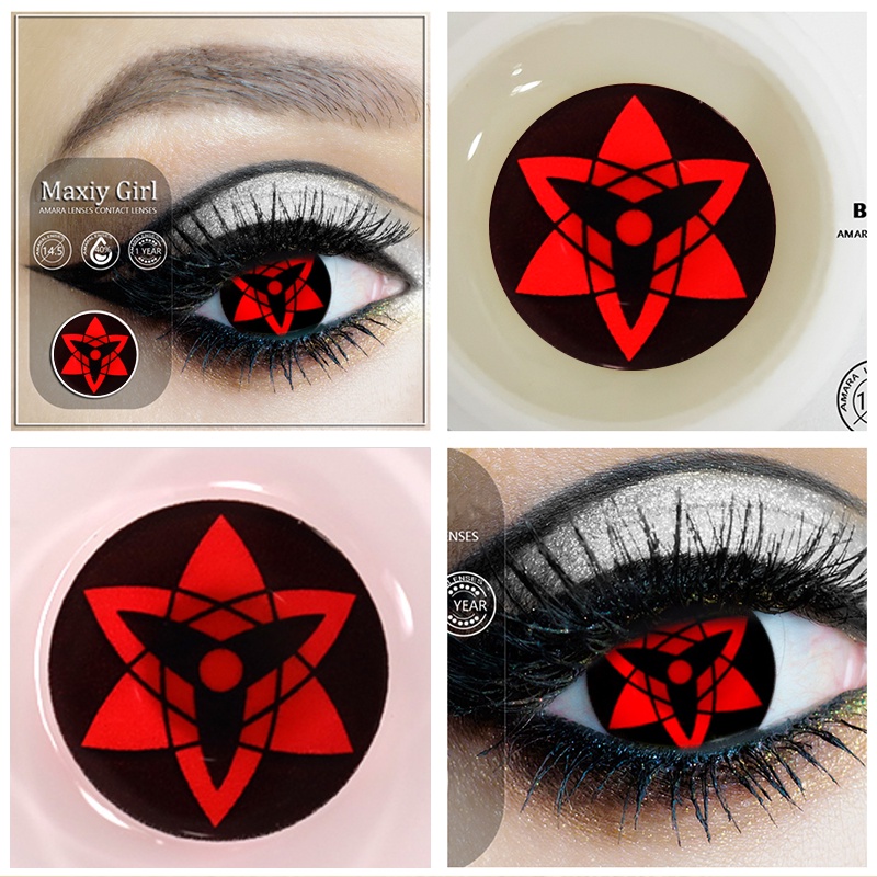 Naruto Kyuubi Eyes Sharingan Cosplay Contacts