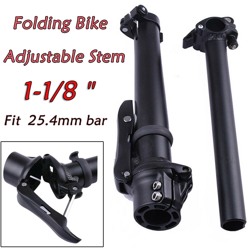 Folding Bike Adjust Stem 1 1 8 6061 Aluminum Bicycle Handlebar Telescoping Stems