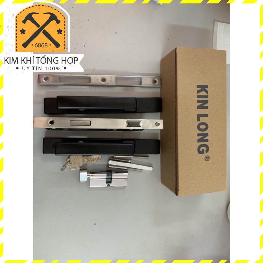 Kinlong Aluminum Door Handle Lock Installs Vietnamese French System