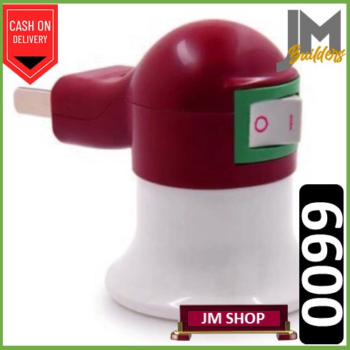 JM H-0099 | Plug Type Circle Socket Switch/Lamp Holder Bulb Head Switch ...
