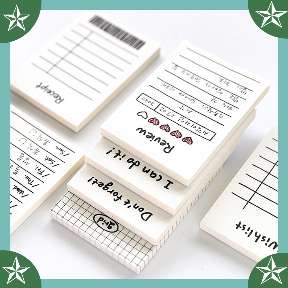 50Sheets Creative Cute Mini Sticky Notes Japanesestyle Simple Design