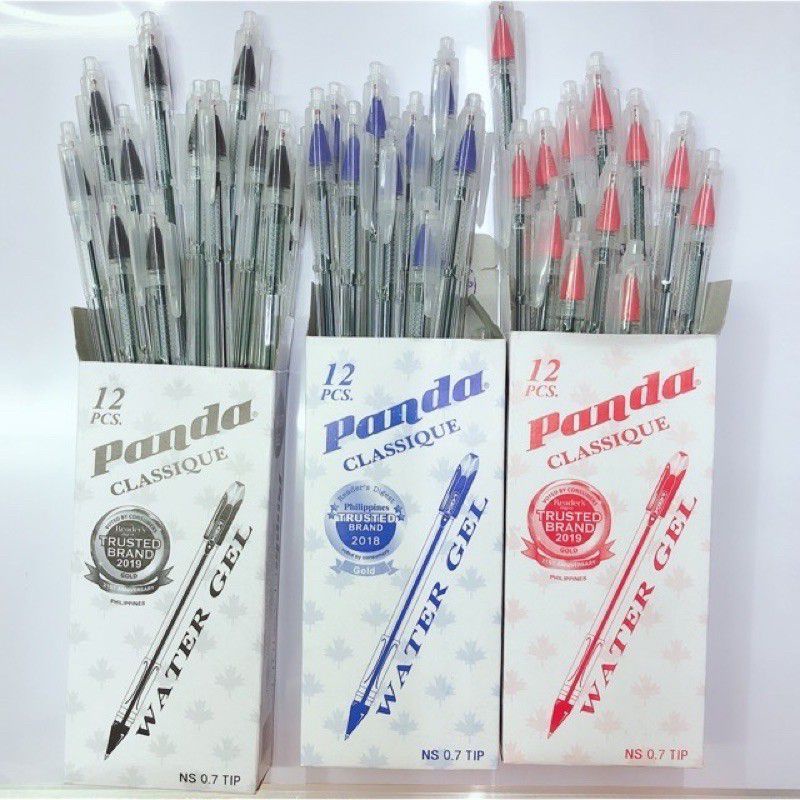 (colour black)panda ballpen 12pcs/box colour black | Shopee Philippines