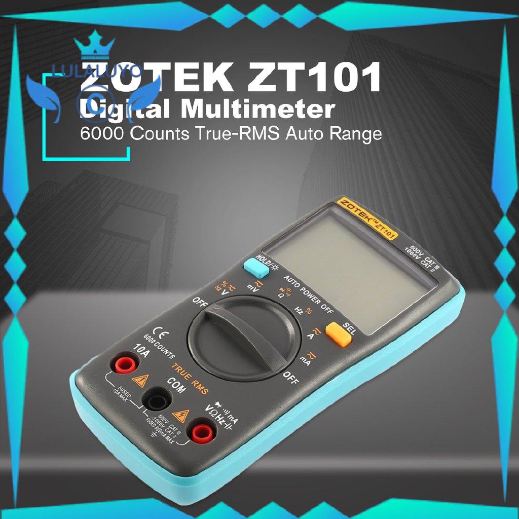 ZOTEK ZT102 ZT101 ZT100 Mini 6000 Counts Digital Multimeter AC/DC
