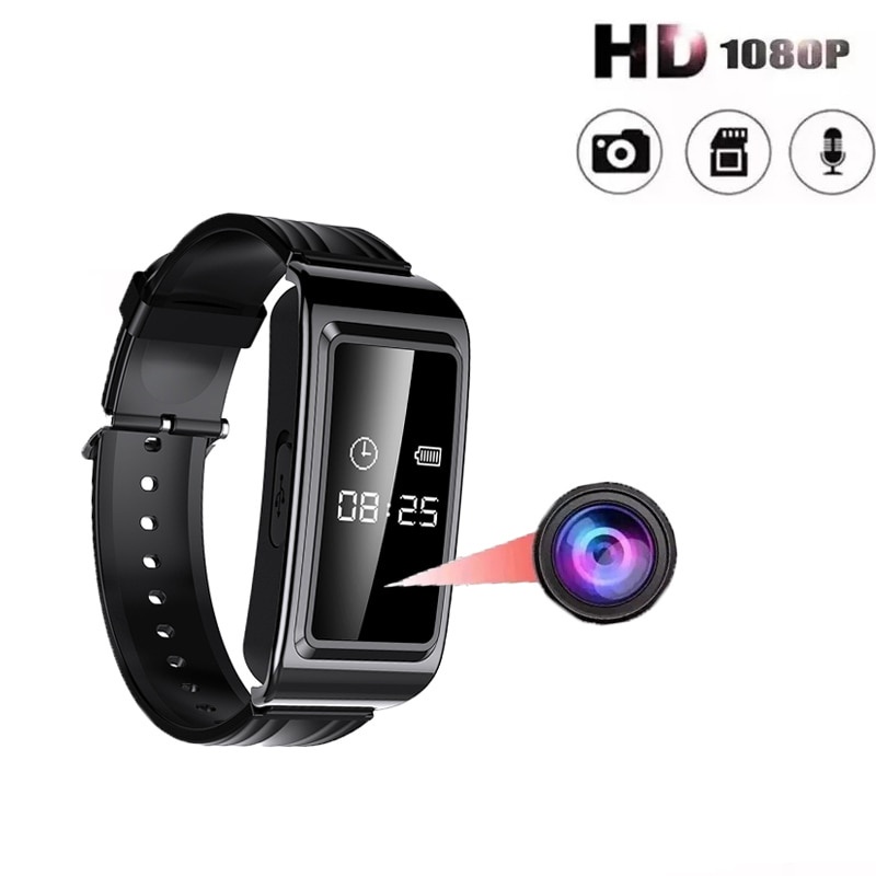 SmartWatch Mini spy Camera Wristband 1080P HD Video Recording Micro Cam ...