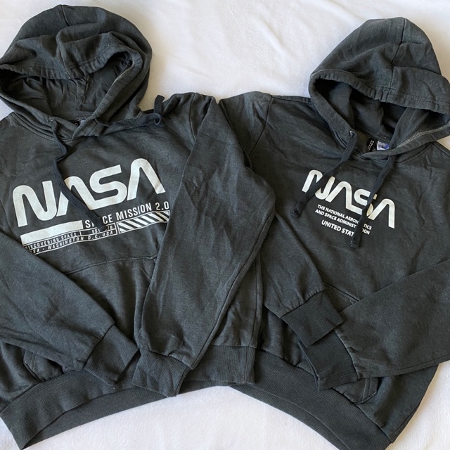 H M nasa hoodie regular fit Shopee Philippines