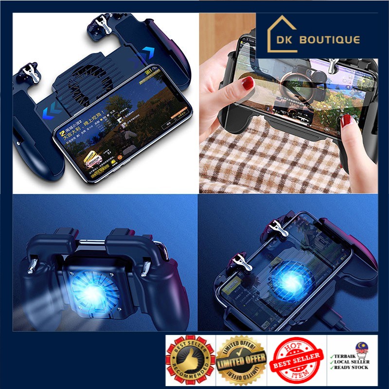 DK Boutique For PUBG Mobile iOS Android Controller Gamepad with Cooling ...
