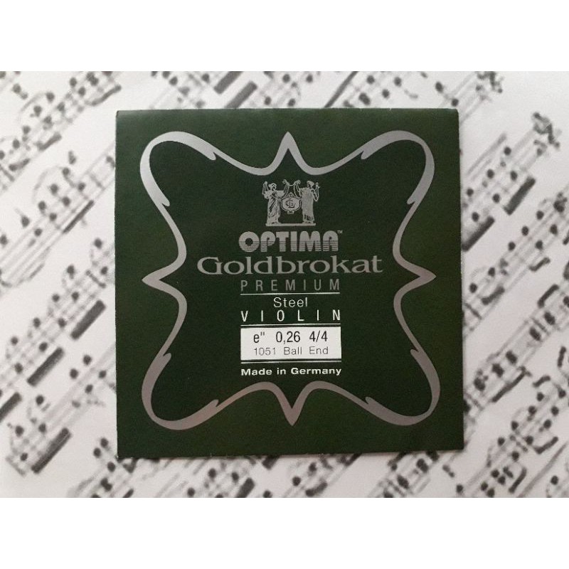 Authentic Optima Goldbrokat Premium Steel Violin E String Shopee