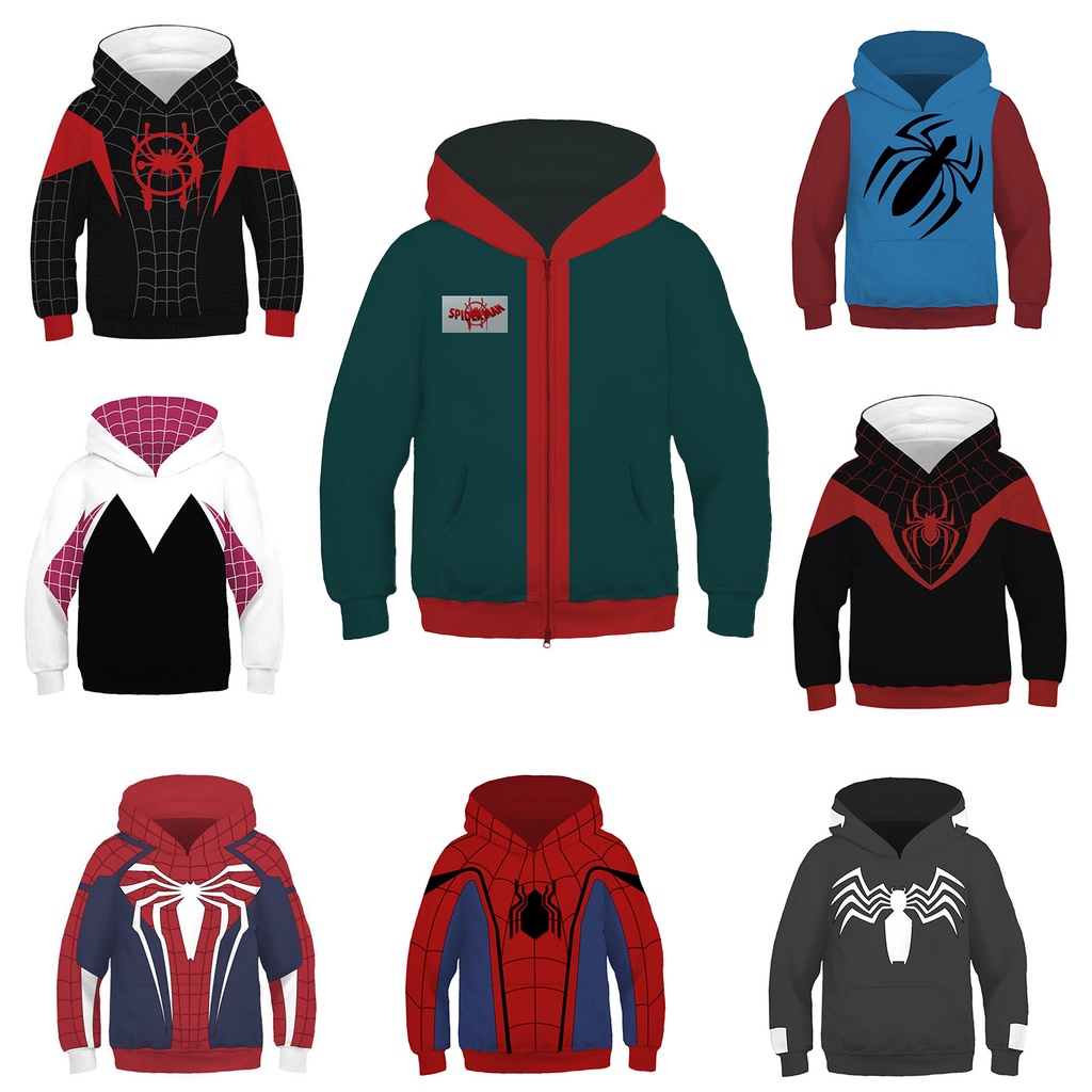 Spider-Man Into The Spider Verse Miles Morales Hoodie - Jackets