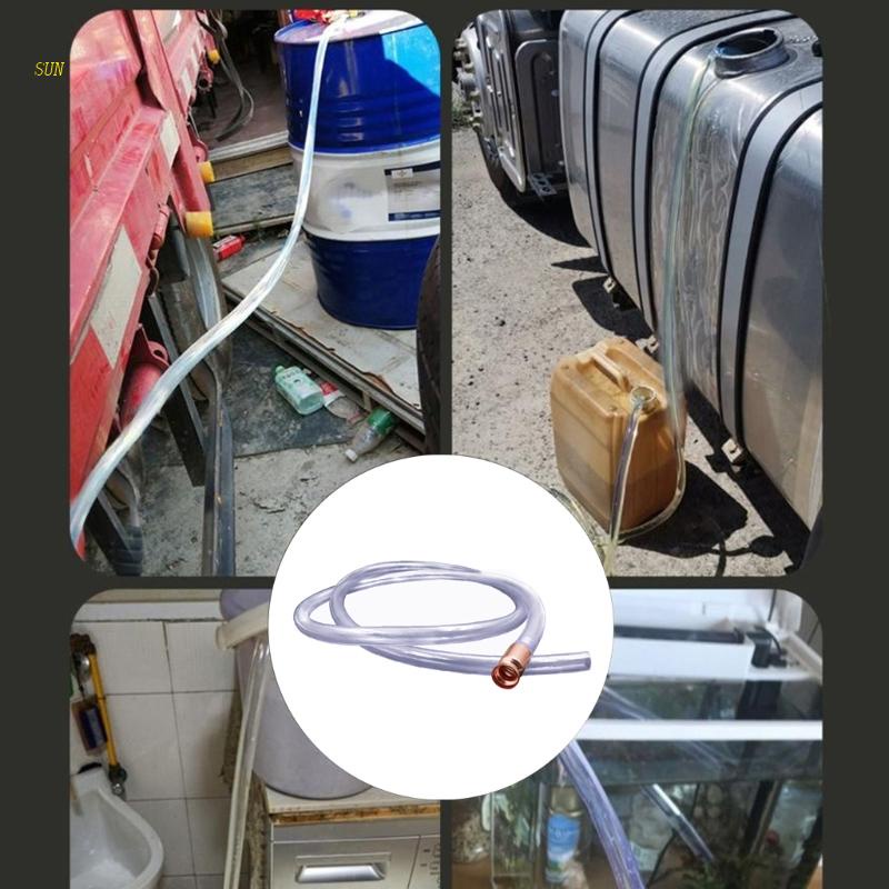SUN Manual Suction Pipe Gas Siphon Pump Gasoline Fuel Water Shaker