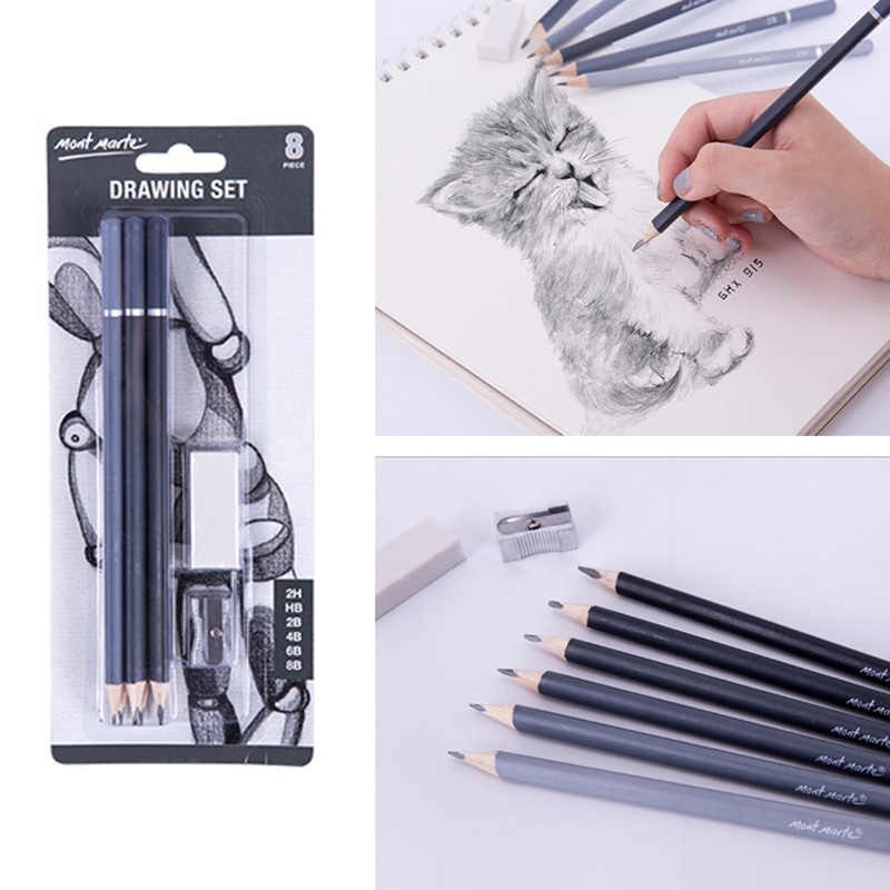 Professional Drawing Sketching Pencil Set - 12 Pack Art Drawing