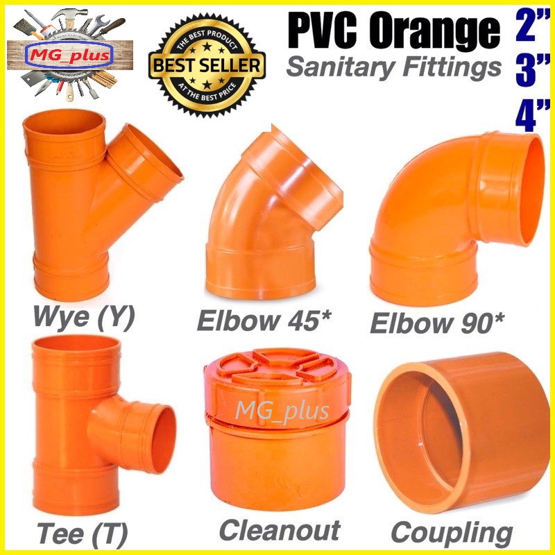 Pvc Orange Fittings Sanitary Fittings Elbow Tee Wye