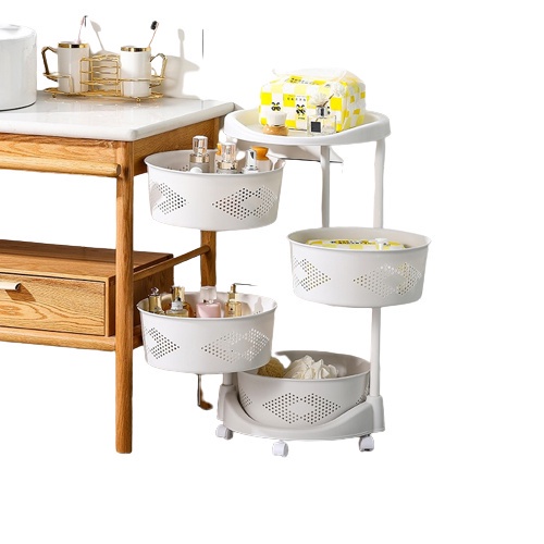 SHENAR ROUND STACKING TROLLEY 3, 4, 5 LAYERS - MULTIPURPOSE RACK WITH ...