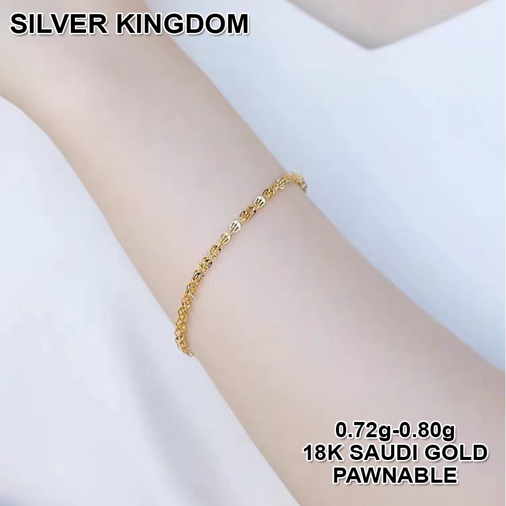 18k bracelet on sale saudi gold