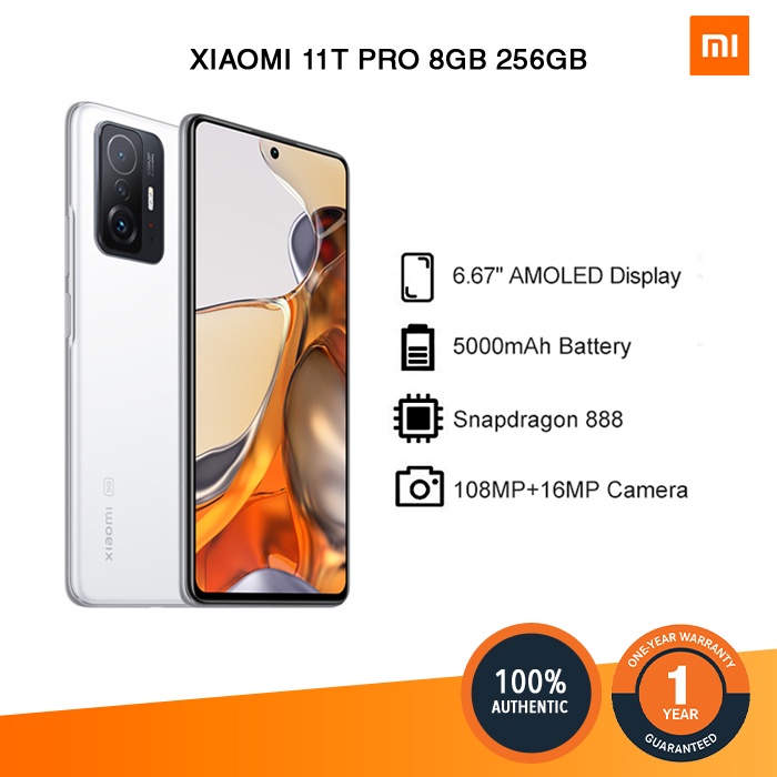 Xiaomi 11t Pro 8gb + 256gb (global Version 1 Year Warranty) 