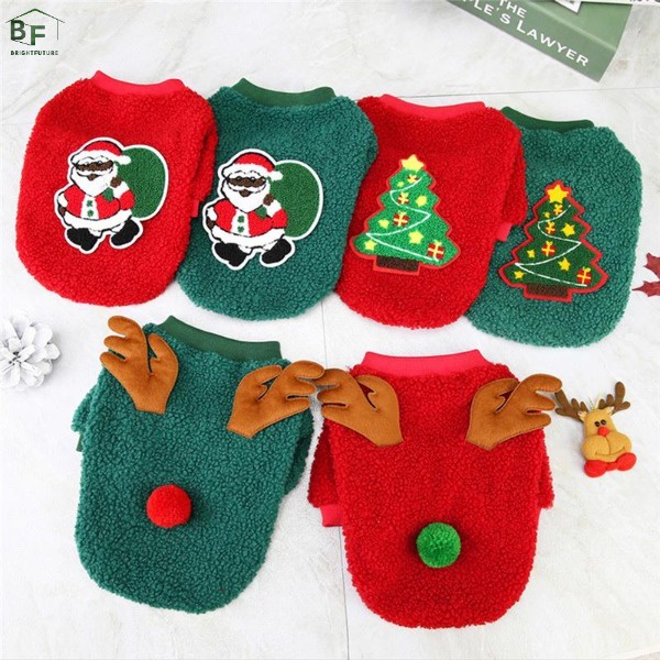 Dog Clothes Winter Warm Pet Dog Vest Puppy Christmas Clothing Puppy