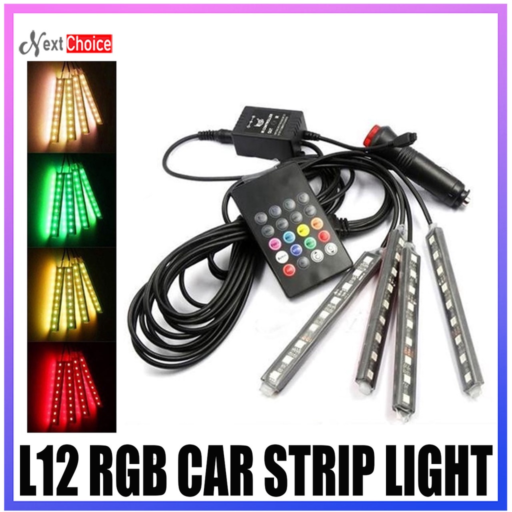 L12 Automobile Atmosphere Lamp Car Interior Atmosphere Lights 12V LED