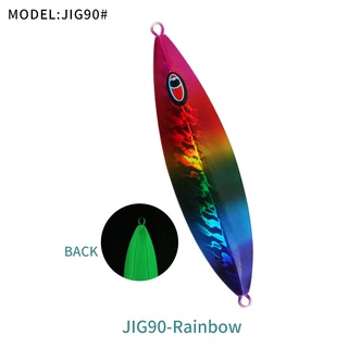 Obsession 150g 200g 250g Slow Pitch Jigs Glow Sinking Metal Jig