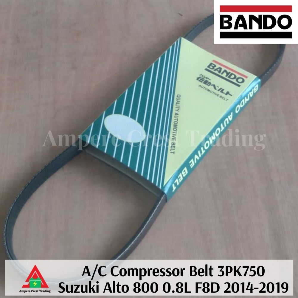 Bando A/C Belt 3PK750 Suzuki Alto 800 0.8L F8D 20142019 3PK750