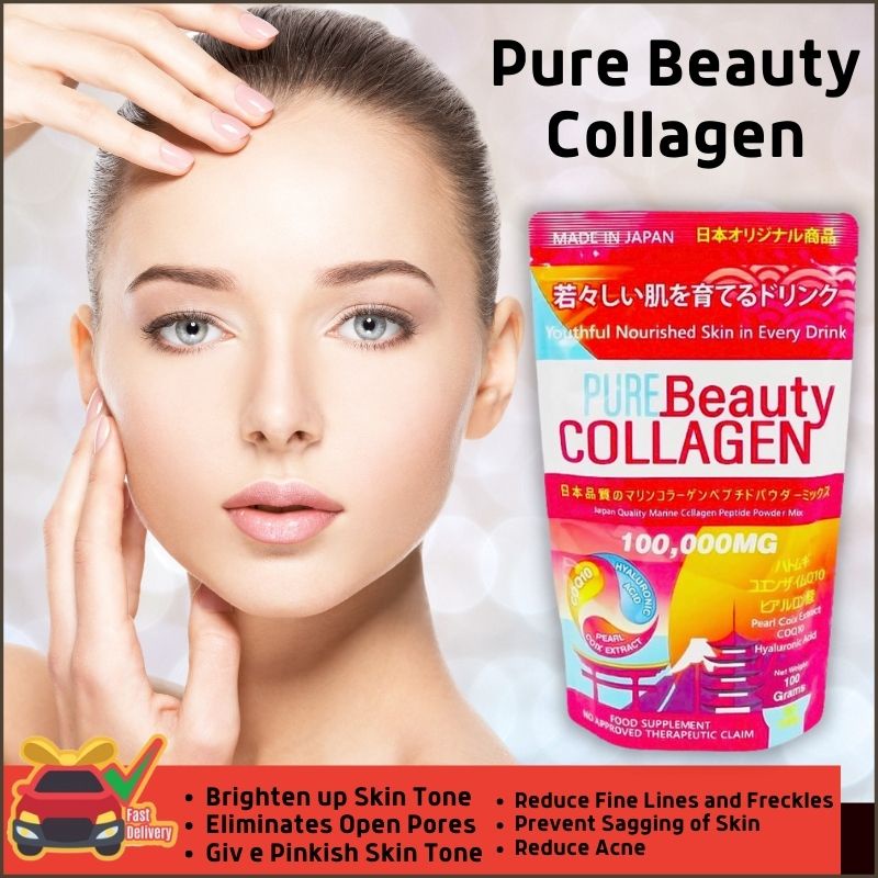 WONDER SKIN Pure Beauty Collagen 100,000mg Pure Beauty Collagen Powder ...