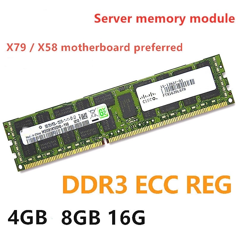 DDR3 4GB 8GB 16GB Server Memory REG ECC 1333 1600 1866MHz PC3 PC3L RAM ...