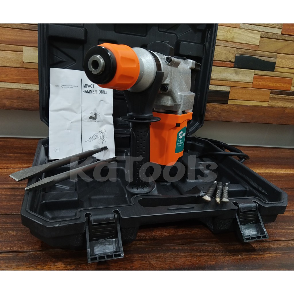 KATOOLS ~ Mailtank 1200W Rotary Hammer Chipping Gun Impact Drill Light ...