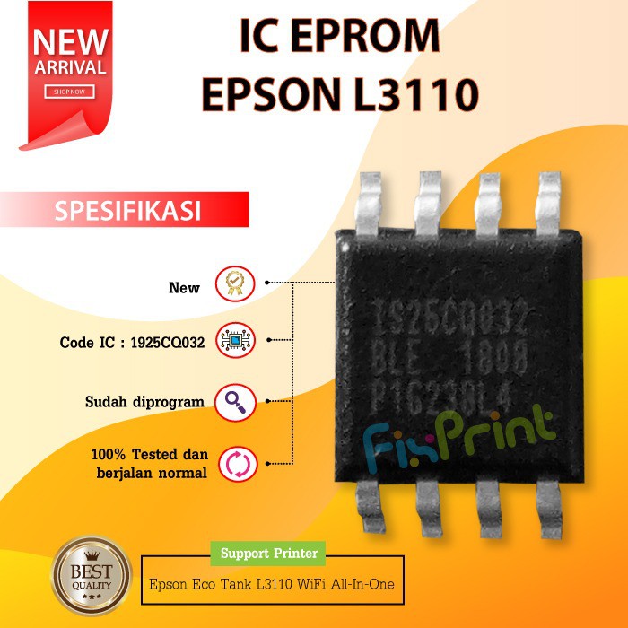 Ic Eprom Printer Epson L3110 1925CQ032, IC Eeprom Epson L3110, IC