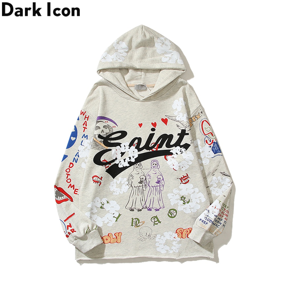 DENIM TEARS Kapok Casual Sweatshirt Hoodie For Men Streetwear Loose Men's  Hooded