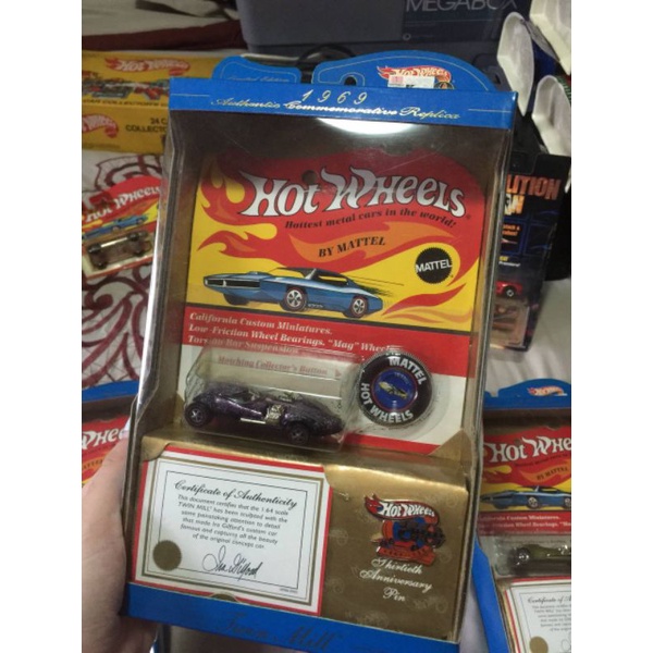 Hot Wheels Authentic Commemorative Replica Twin Mill Red Purple And Green Shopee Philippines