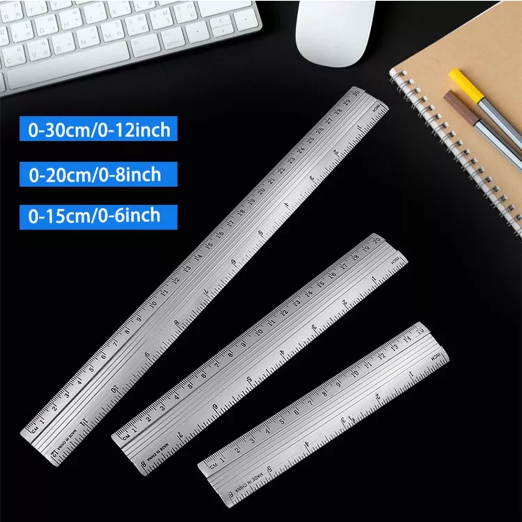 Aluminum ruler 12inch 30cm | Shopee Philippines