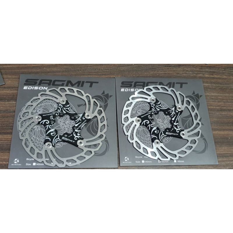 Sagmit floating rotor 160mm with 6 rotor bolts sold as pair or 2 pcs