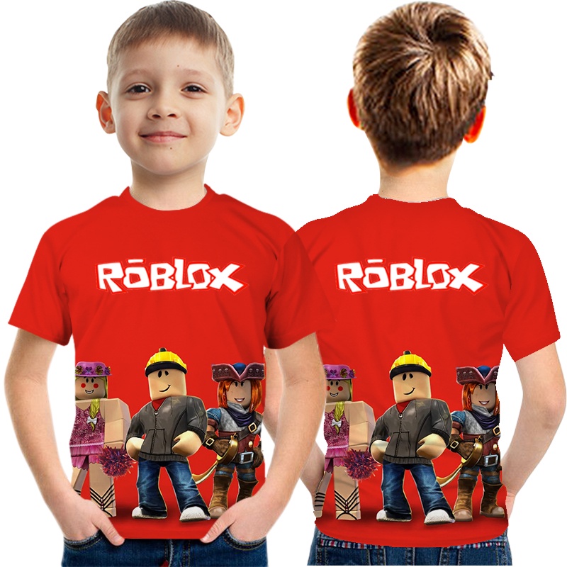 ROBLOX kids Jersey Terno for kids Printed Full Sublimation Game Shirts 3-12  years old