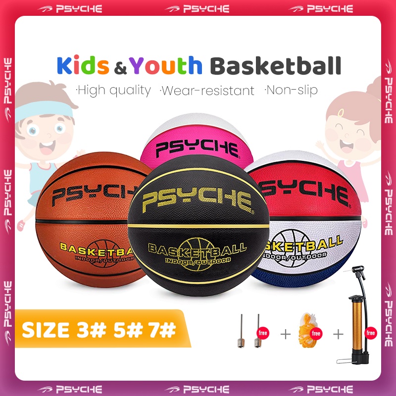 Psyche」 Basketball Junior Size Rubber Size Size Kids Youth Small Mini  Original Indoor Outdoor Shopee Philippines