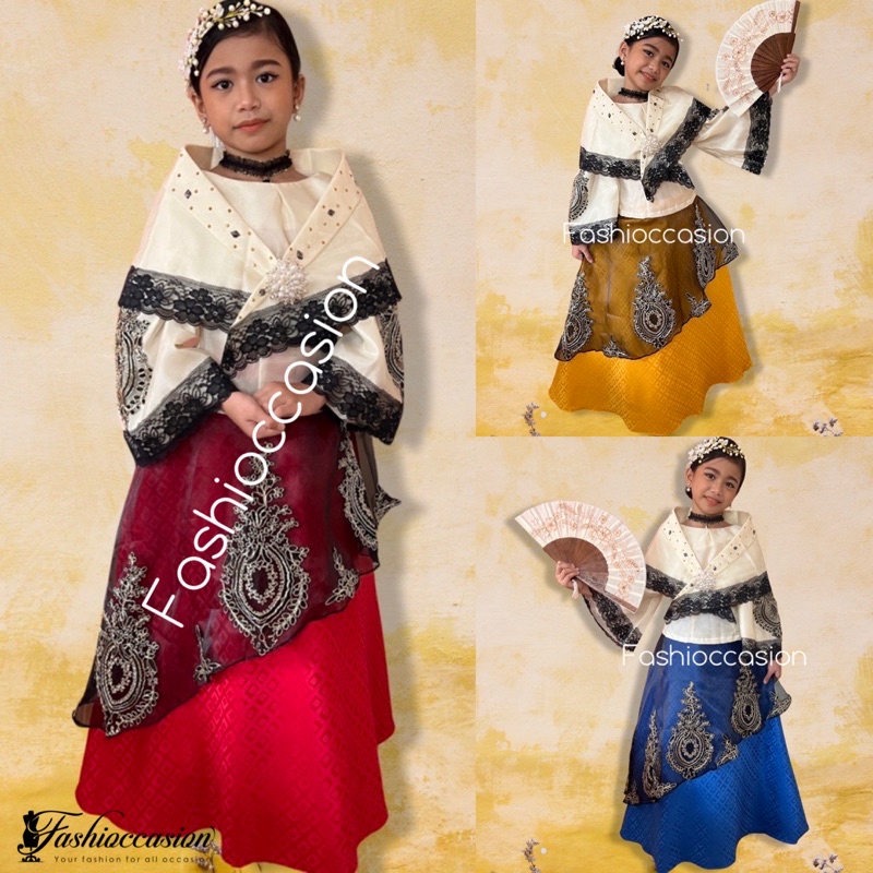 MARIA CLARA SPECIAL Inspired Filipiniana Kids - Buwan Ng Wika Costume ...