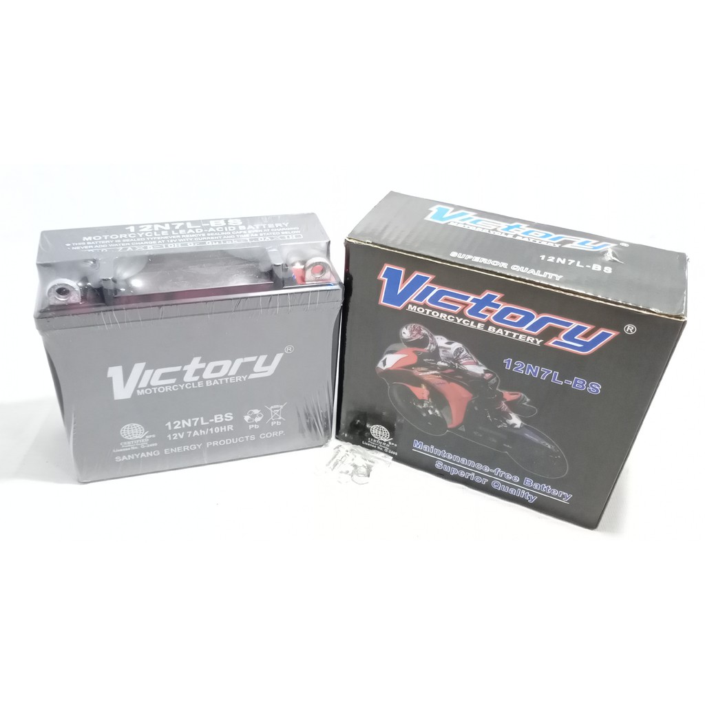 BATTERY VICTORY - 12N7L-BS (TMX 125 ALPHA OLD) | Shopee Philippines