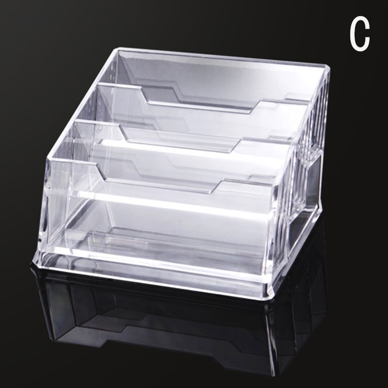Business Card Stand Holder Acrylic Name Card Desk Stand Clear Desktop