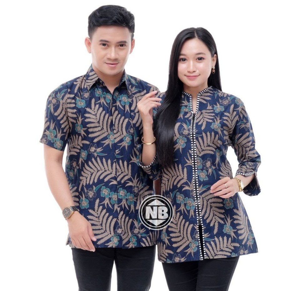 Maura Couple - Sania Ruffle BATIK Couple Ori Nabtic Dress Guarantee ...