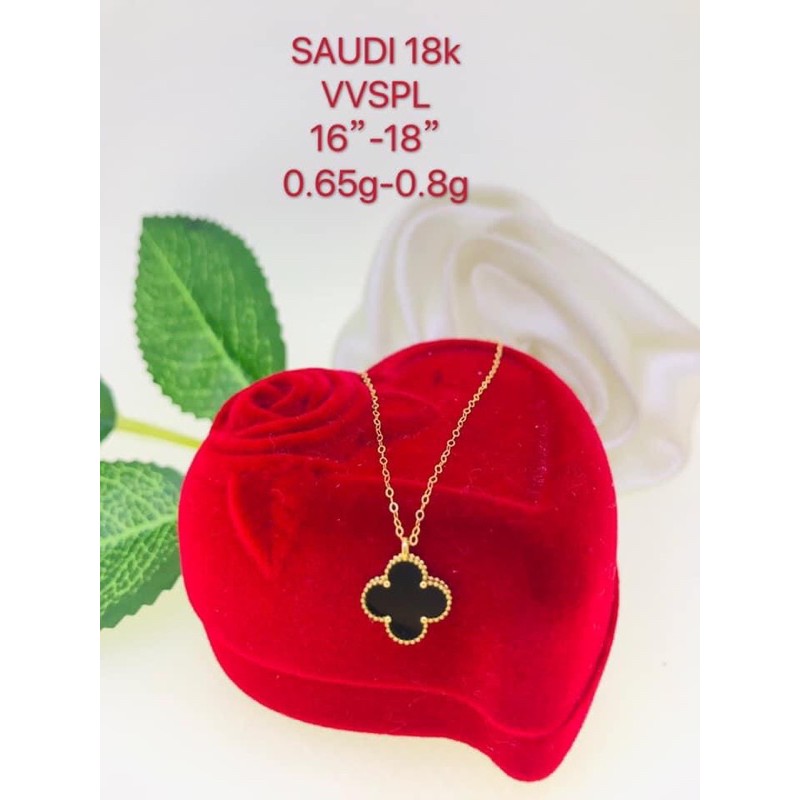 K Saudi Gold Vca Necklace Shopee Philippines