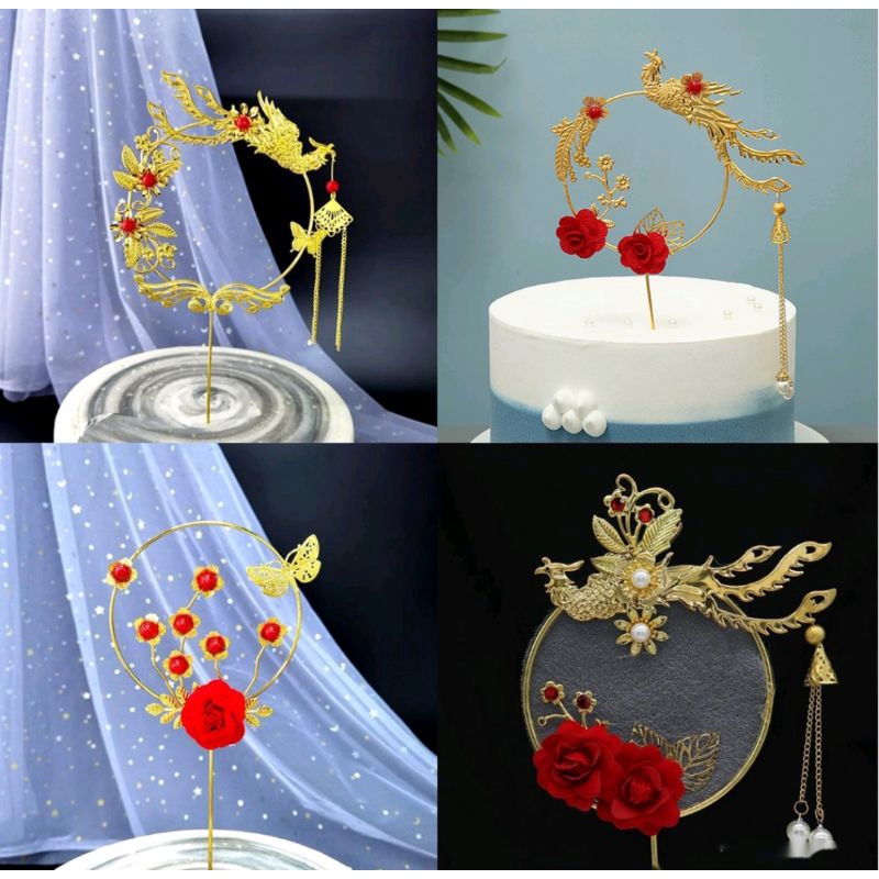 Chinese Style/ Topper Happy Birthday/ Topper Wedding/ Topper ...
