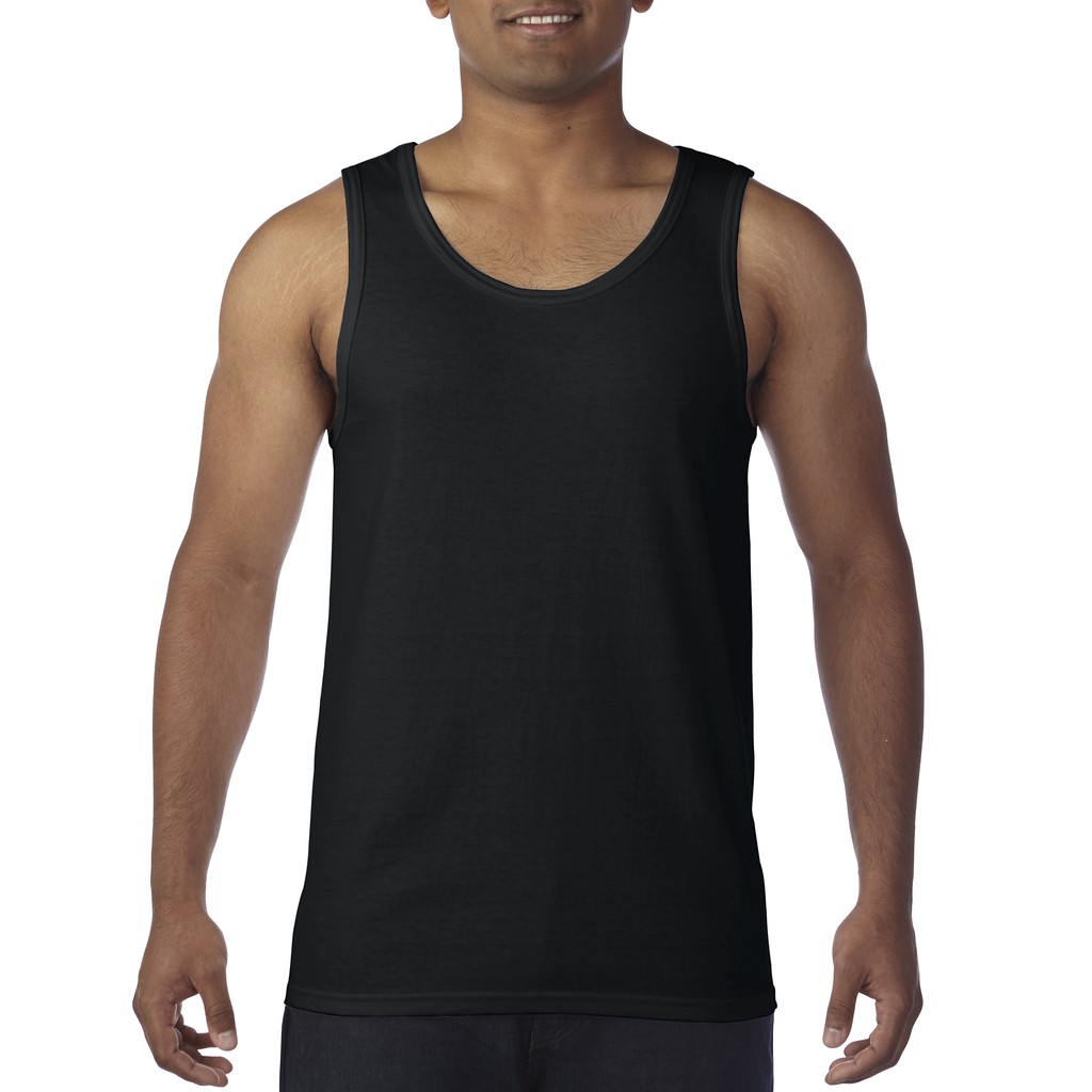 Gildan 76200 Premium Cotton Adult Tank Top(Black) | Shopee Philippines